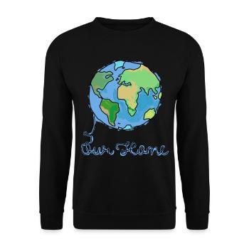 Planet - Unisex Sweatshirt - black - Front - Alina (178cm) & Michal (187cm)