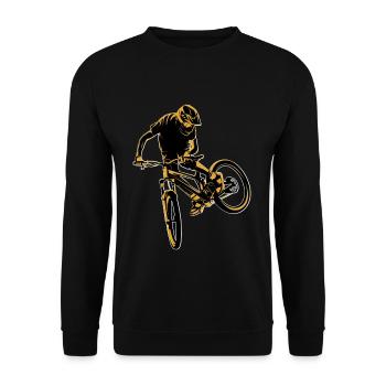 1 16 - Sweat-shirt Unisexe - noir - Devant - Alina (178cm) & Michal (187cm)