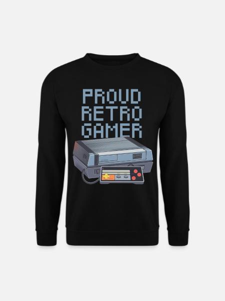 Proud Retro Gamer - light - Unisex Sweatshirt - black