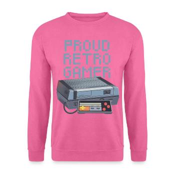 Proud Retro Gamer - léger - Sweat-shirt Unisexe - rose - Devant