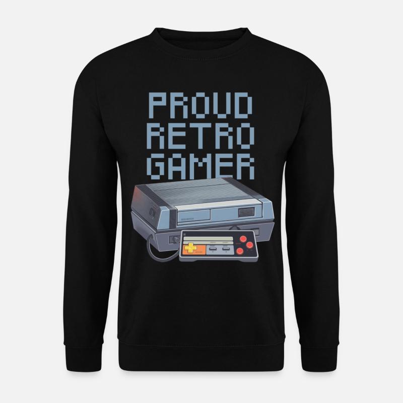 Proud Retro Gamer - light - Unisex Sweatshirt - black