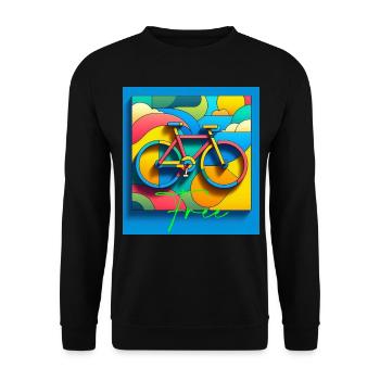 Bike - Unisex Pullover - Schwarz - Vorne - Alina (178cm) & Michal (187cm)