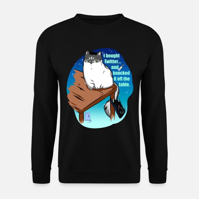 l bought Twitter... and knocked it off the table - Unisex Pullover - Schwarz
