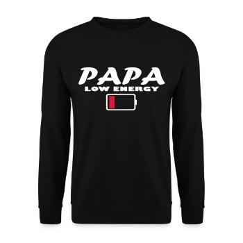 Father's Day dad hero gift - Unisex Sweatshirt - black - Front - Alina (178cm) & Michal (187cm)