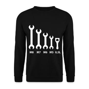 Car mechanic - Unisex Sweatshirt - black - Front - Alina (178cm) & Michal (187cm)