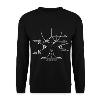 Physics photon - Unisex Sweatshirt - black - Front - Alina (178cm) & Michal (187cm)