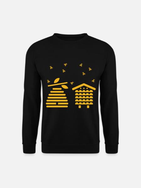 Beekeeper bee colony - Unisex Sweatshirt - black
