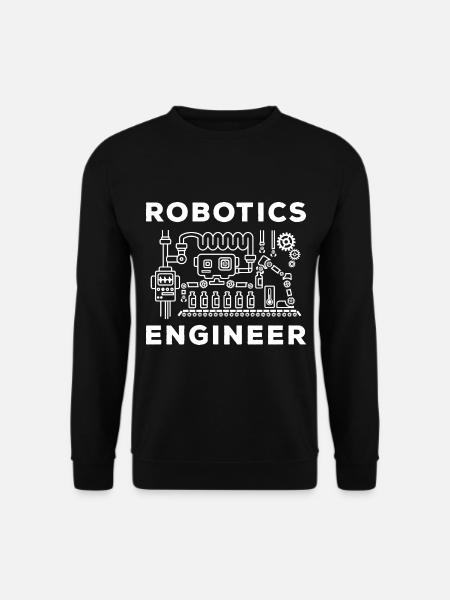 Roboter Ingenieur - Unisex Pullover - Schwarz