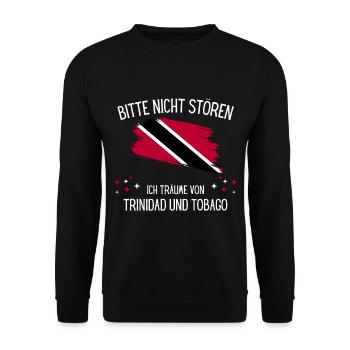 Ich Träume Von Trinidad Und Tobago - Unisex Pullover - Schwarz - Vorne - Alina (178cm) & Michal (187cm)