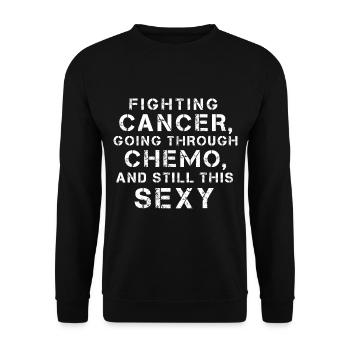 Cancer et toujours sexy - Sweat-shirt Unisexe - noir - Devant - Alina (178cm) & Michal (187cm)