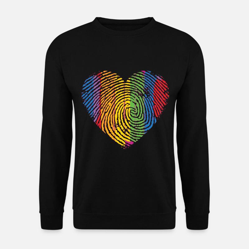 LGBT Fingerabdruck - Unisex Pullover - Schwarz