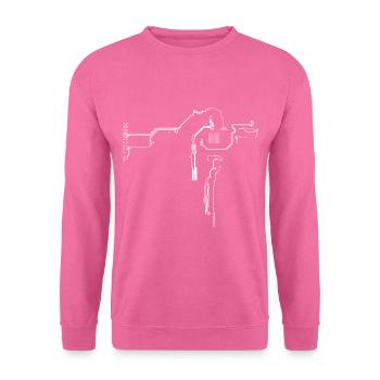Circuit électronique - Sweat-shirt Unisexe - rose - Devant