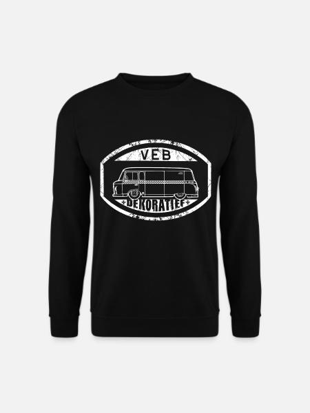 Barkas b1000 - VEB Dekoratief - Unisex Pullover - Schwarz