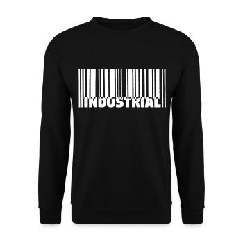 Code à barres industriel - Sweat-shirt Unisexe - noir - Devant - Alina (178cm) & Michal (187cm)