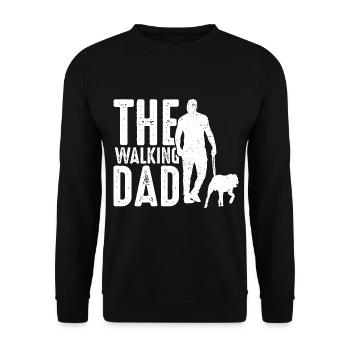 The walking dad chien propriétaire de chien propriétaire de chien Hun - Sweat-shirt Unisexe - noir - Devant - Alina (178cm) & Michal (187cm)