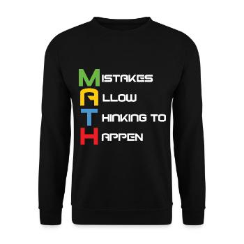 Mathelehrer - Unisex Pullover - Schwarz - Vorne - Alina (178cm) & Michal (187cm)