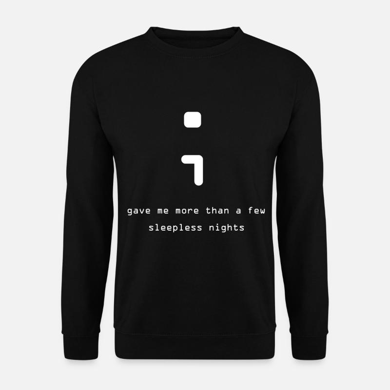 Semicolon programmer - Unisex Sweatshirt - black