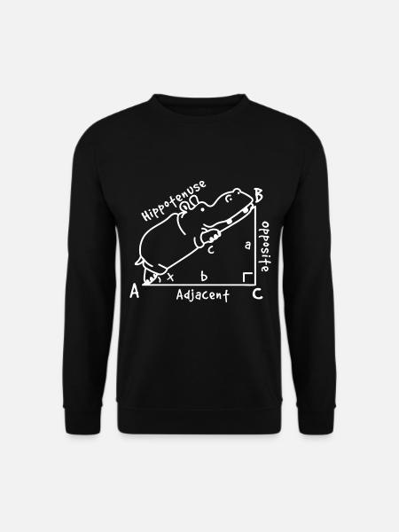 Math triangle geometry - Unisex Sweatshirt - black