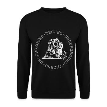 Techno - Sweat-shirt Unisexe - noir - Devant - Alina (178cm) & Michal (187cm)
