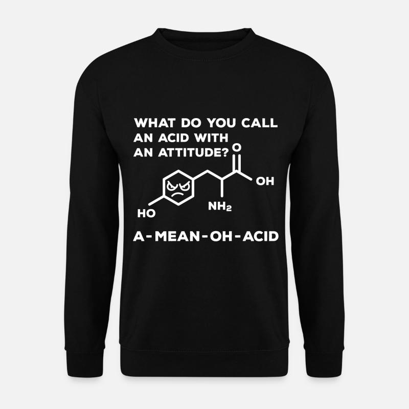 Biochemie Aminosäure - Unisex Pullover - Schwarz