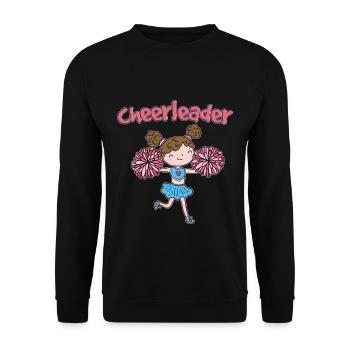 cheerleader - Unisex Pullover - Schwarz - Vorne - Alina (178cm) & Michal (187cm)
