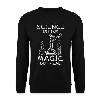 La recherche est magique étudiant en chimie magique uni - Sweat-shirt Unisexe - noir - Devant - Alina (178cm) & Michal (187cm)