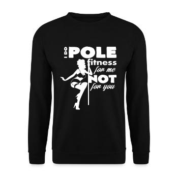 Poledance - Unisex Pullover - Schwarz - Vorne - Alina (178cm) & Michal (187cm)