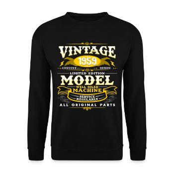 1959 - Unisex Sweatshirt - black - Front - Alina (178cm) & Michal (187cm)