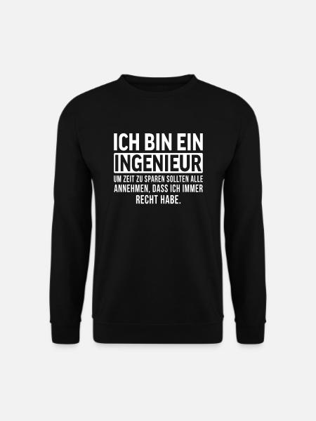 Ich bin ein Ingenieur - Unisex Pullover - Schwarz