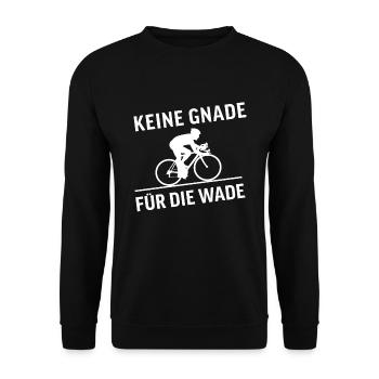 keine gnade für die wade rennrad radfahrer - Unisex Pullover - Schwarz - Vorne - Alina (178cm) & Michal (187cm)