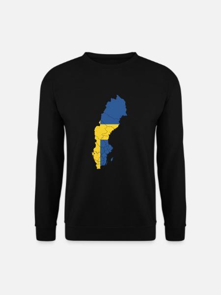 Schweden Flagge Schwede Geschenkidee Schwedisch - Unisex Pullover - Schwarz