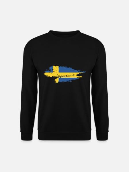 Schweden Flagge Schwede Geschenkidee Schwedisch - Unisex Pullover - Schwarz