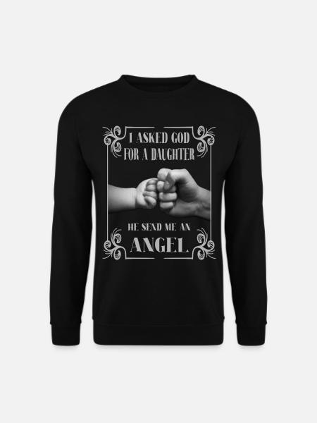 Vater Tochter Baby Kind Design - Unisex Pullover - Schwarz