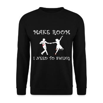 Danse swing - Sweat-shirt Unisexe - noir - Devant - Alina (178cm) & Michal (187cm)
