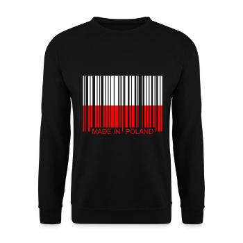 Poland Polska Poland - Unisex Sweatshirt - black - Front - Alina (178cm) & Michal (187cm)