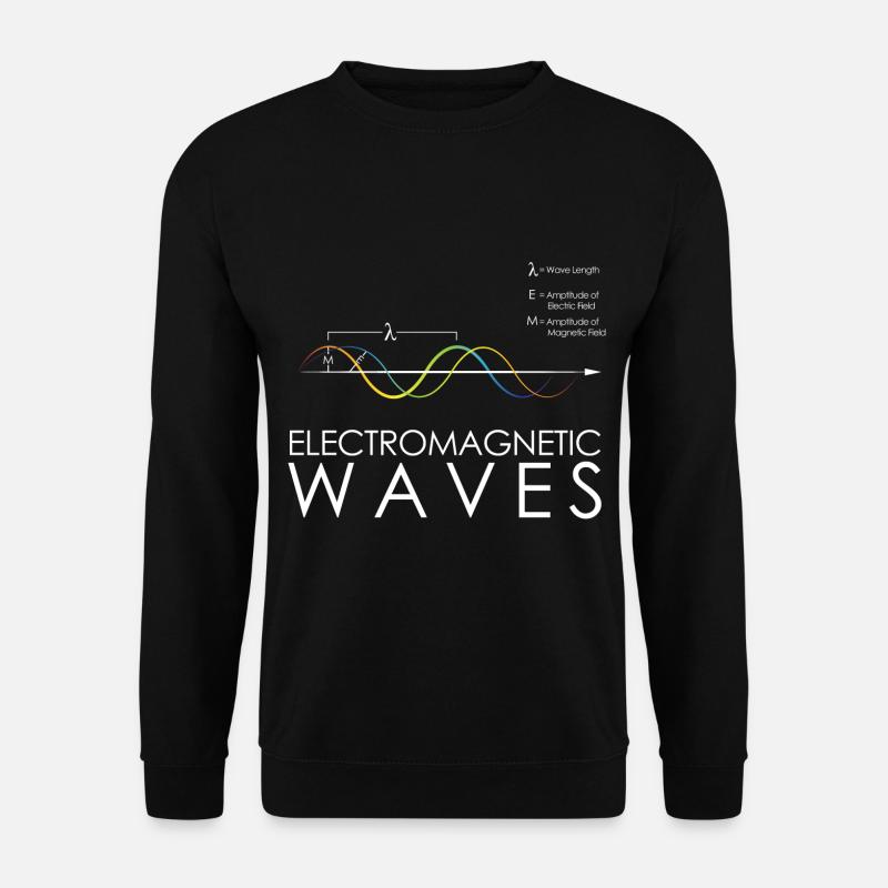 Physics Electromagnetic waves - Unisex Sweatshirt - black