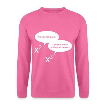 Hohe Potenzen Mathe - Unisex Pullover - Pink - Vorne