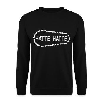HÄTTE HÄTTE Fahrradkette MTB - Unisex Pullover - Schwarz - Vorne - Alina (178cm) & Michal (187cm)