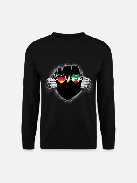 Deutschland und Nordrhein-Westfalen Fahne Flaggen - Unisex Pullover - Schwarz