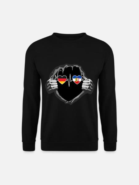 Deutschland und Schleswig-Holstein Fahne Flaggen - Unisex Pullover - Schwarz