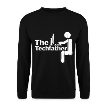 Computer science dad - Unisex Sweatshirt - black - Front - Alina (178cm) & Michal (187cm)