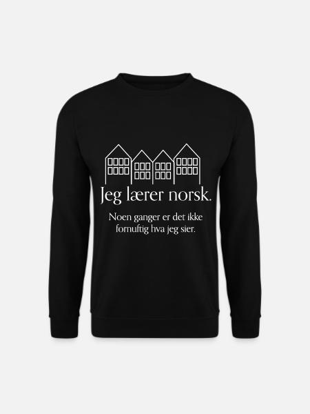 I learn Norwegian - Unisex Sweatshirt - black