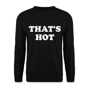 That's Hot - Unisex Sweatshirt - black - Front - Alina (178cm) & Michal (187cm)