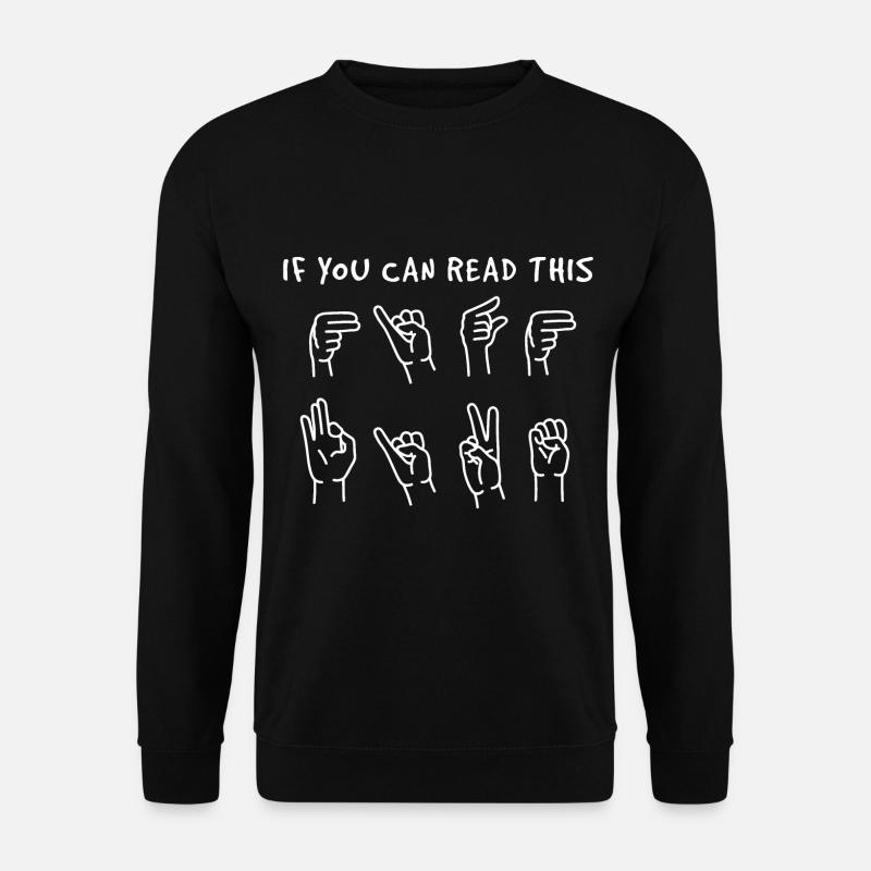 Deaf - Unisex Sweatshirt - black