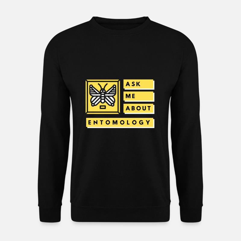 ask me about entomology - Unisex Sweatshirt - black