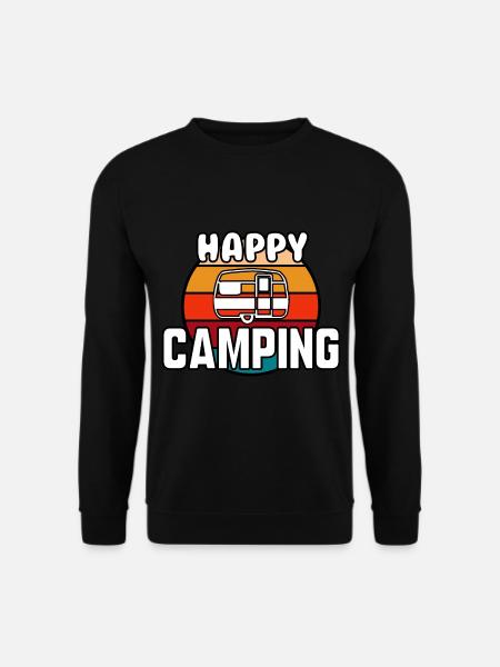Happy camping - Unisex Sweatshirt - black