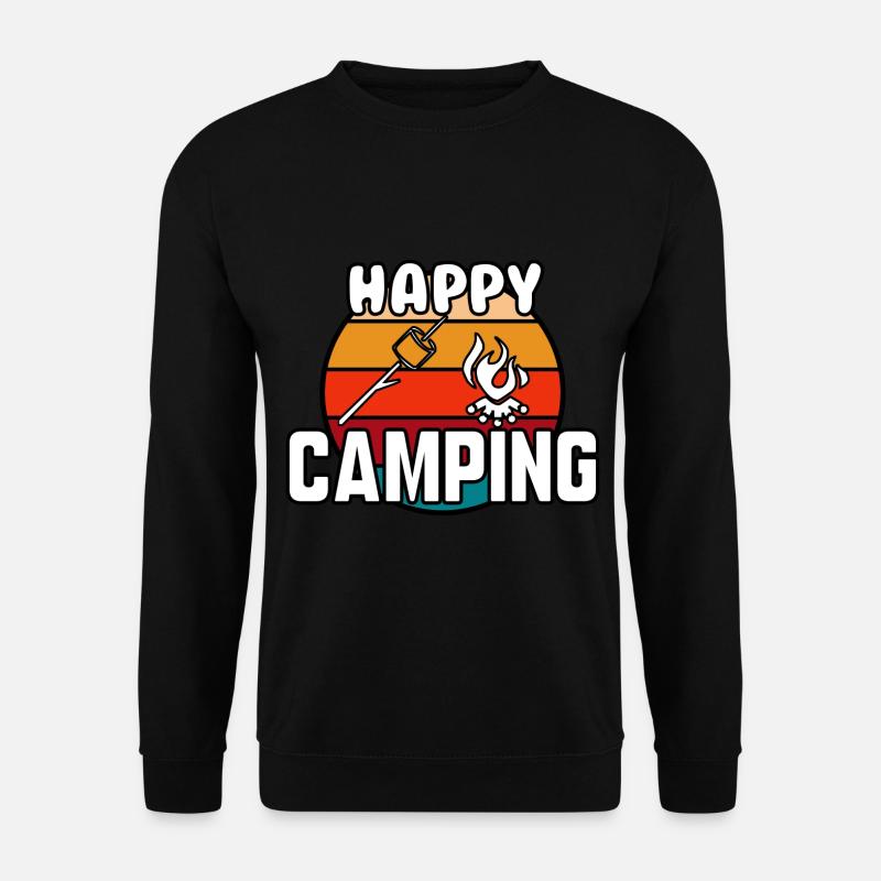 Happy camping - Unisex Sweatshirt - black