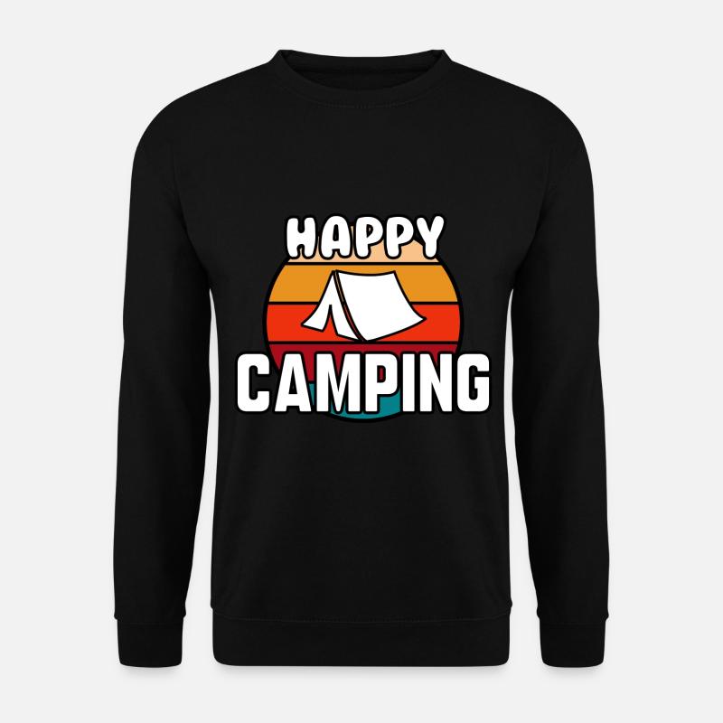 Happy camping - Unisex Sweatshirt - black
