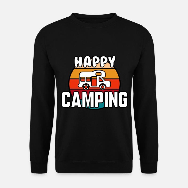 Happy camping - Unisex Sweatshirt - black