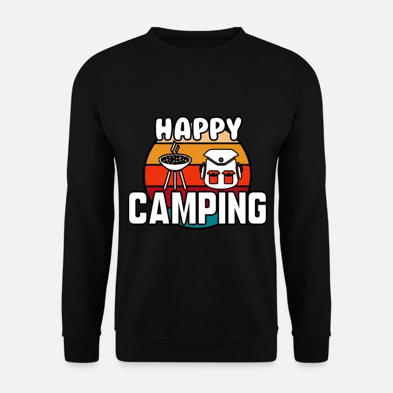 Happy camping - Unisex Sweatshirt - black
